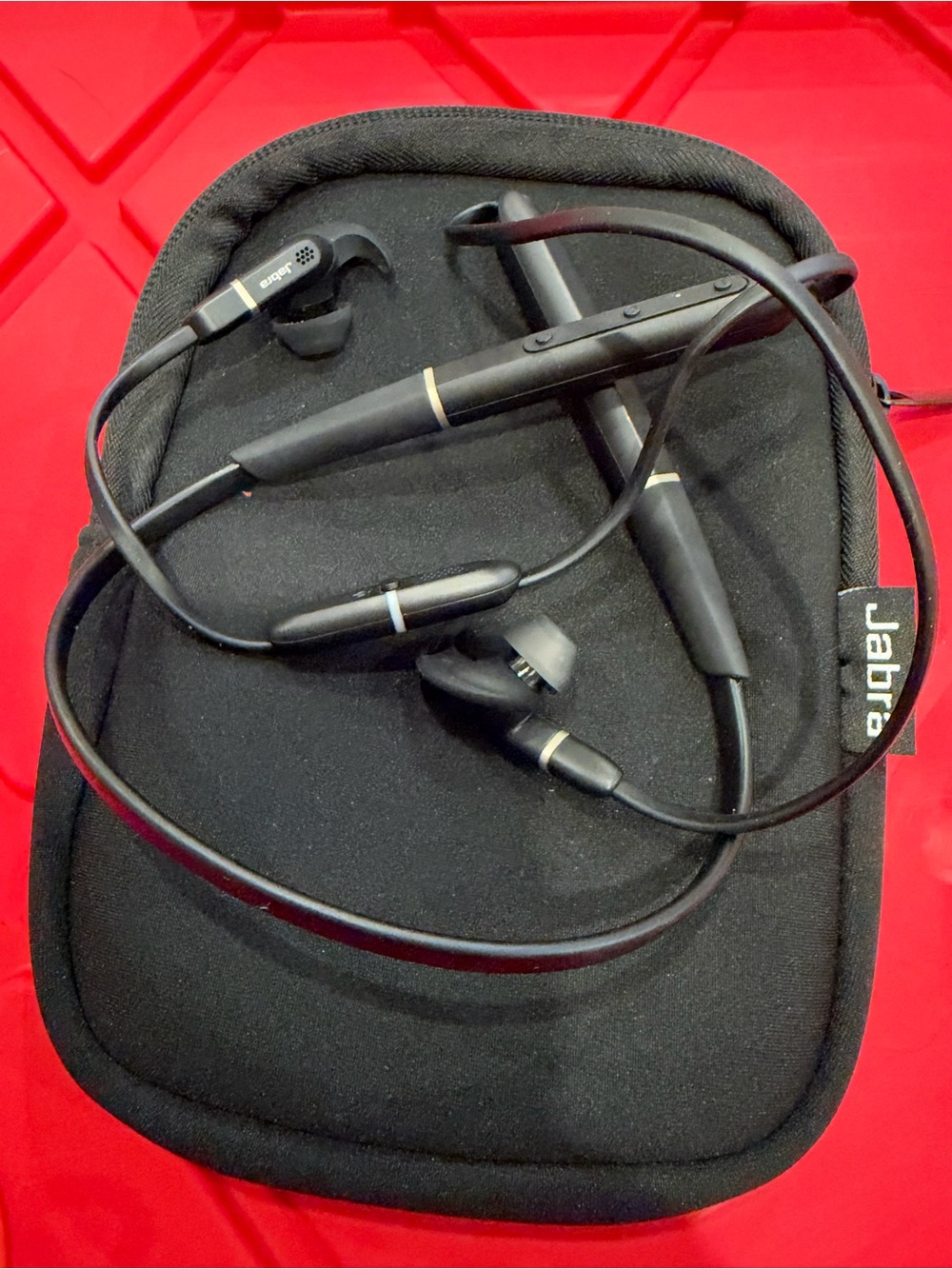 Jabra Evolve 65e Wireless Bluetooth Neckband Headset w/ Case & USB Adapter